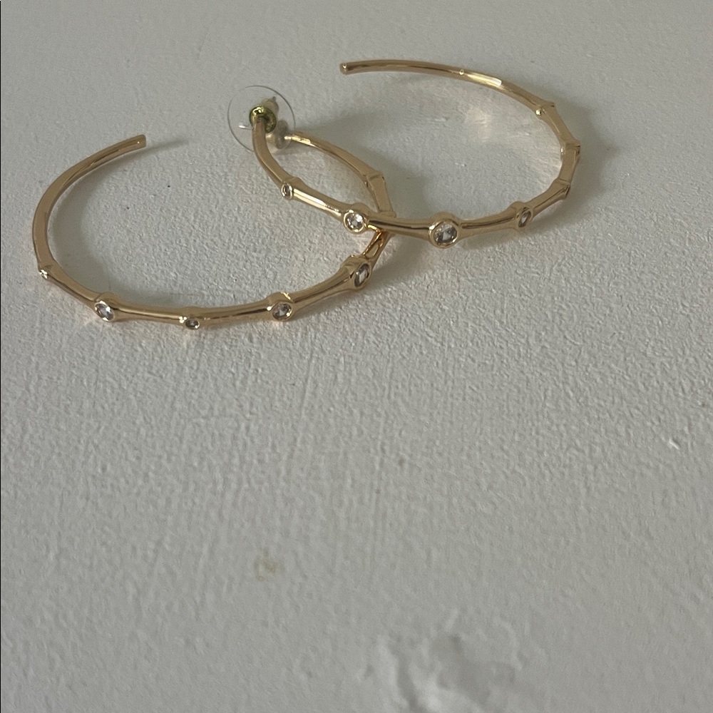 Lilly Pulitzer Elegant Gold Hoop Earrings